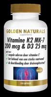 Vitamine K2 MK-7 200 mcg & D3 25 mcg 120 Vegetarische capsules