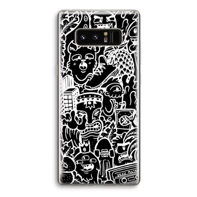 Vexx Black Mixtape: Samsung Galaxy Note 8 Transparant Hoesje