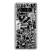 Vexx Black Mixtape: Samsung Galaxy Note 8 Transparant Hoesje