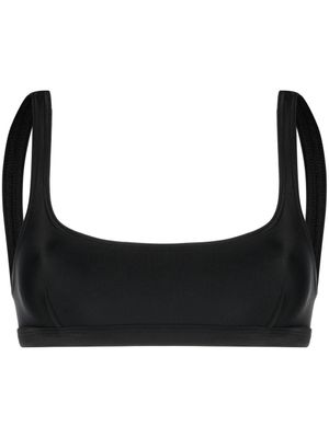 Matteau haut de bikini à encolure arrondie - Noir