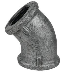 Kirchhoff Smeedbaar ijzer bocht 45°, verzinkt, 3/4"IT, (120) - 989726155
