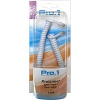Enzo Pro-1 Krulsnoer 4p4c naar 4p4c wit 4,5 meter 9297060