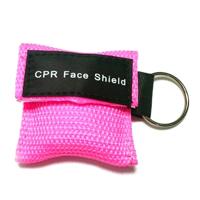CPR Emergency face Shield masker sleutel ring ademhaling masker (roze) CPR Emergency face Shield masker sleutel ring ademhaling masker (roze)