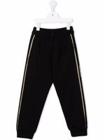 Balmain Kids pantalon de jogging à détails rayés - Noir