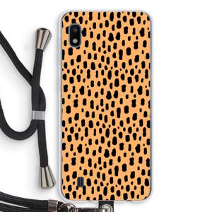 Panter: Samsung Galaxy A10 Transparant Hoesje met koord