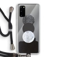 Marmeren cirkels: Samsung Galaxy S20 Transparant Hoesje met koord