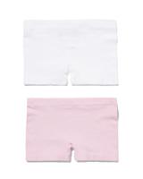 HEMA Kinderboxers Naadloos Rib - 2 Stuks Lichtpaars (lichtpaars)
