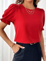 Casual Plain Regular Fit Blouse