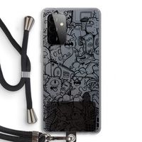 Vexx Black City : Samsung Galaxy A72 5G Transparant Hoesje met koord