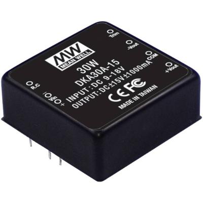 MW Mean Well DKA30C-05 DC/DC-converter 25 W Aantal uitgangen: 2 x Inhoud 1 stuk(s)