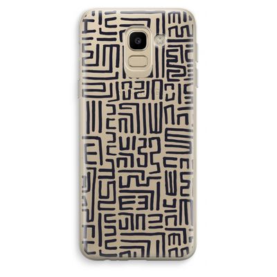 Moroccan Print: Samsung Galaxy J6 (2018) Transparant Hoesje