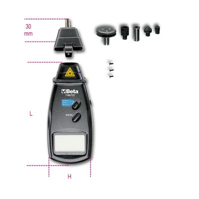 Beta Combinatie contact / geen-contact digitale tachometer 1760/TC2 - 017600161