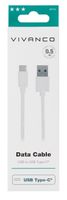 Vivanco USB-kabel USB 2.0 USB-A stekker, USB-C stekker 0.50 m Wit 38755 - thumbnail