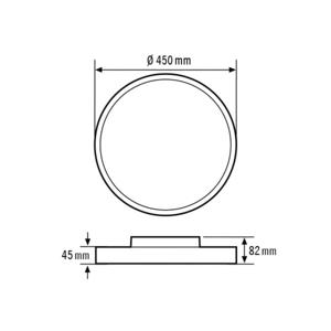 ESYLUX EO10850608 EO10850608 LED-plafondlamp LED Wit