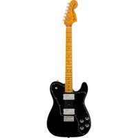 Fender American Vintage II 1975 Telecaster Deluxe Black MN elektrische gitaar met koffer