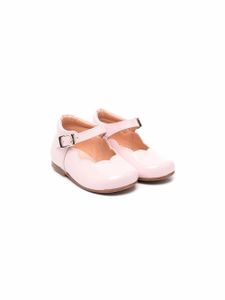CLARYS ballerines en cuir à boucles - Rose