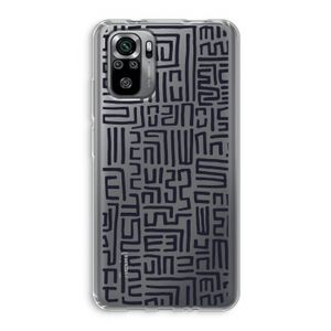 Moroccan Print: Xiaomi Redmi Note 10S Transparant Hoesje