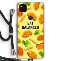 Eat Balanced: Pixel 4a 5G Transparant Hoesje met koord