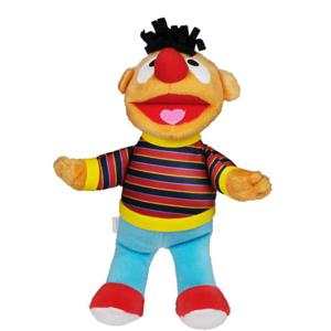 Sesamstraat pluche knuffel pop - Ernie - stof -  25 cm - speelgoed bekend van TV