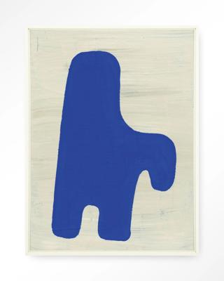 Urban Cotton Wandkleed 'Cobby' 110 x 145cm in Floating Frame - off white