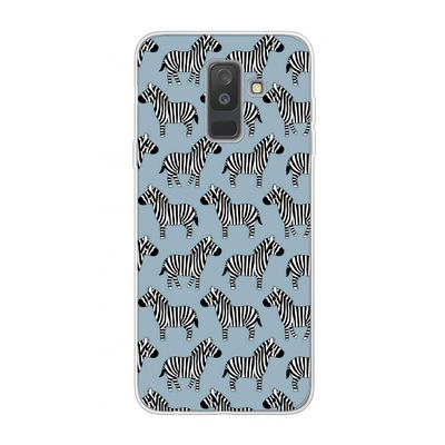 Zebra: Samsung Galaxy A6 Plus (2018) Transparant Hoesje