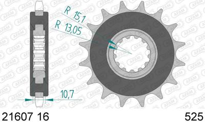 AFAM Sprocket 525 16z silent