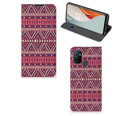 OnePlus Nord N100 | Hoesje met Magneet | Aztec Paars