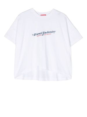 Diesel Kids t-shirt Texalind Maglietta à logo imprimé - Blanc