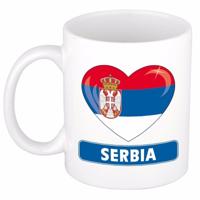 Hartjes vlag Servie koffiemok - drink beker - white - 300 ml - supporters
