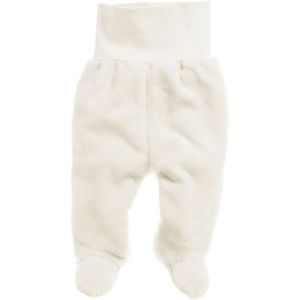 Playshoes Schnizler babybroekje met voetjes fleece uni creme Maat