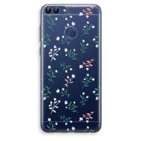 Small white flowers: Huawei P Smart (2018) Transparant Hoesje