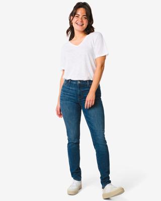 051 Dames Jeans - Skinny Fit Middenblauw (middenblauw)