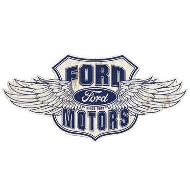 Ford Motors Wings Metalen Wandbord 80 x 39,4 cm