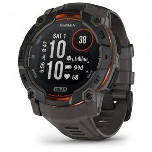 Garmin Instinct 3,50mm,Solar,Black Bezel with Charcoal Band Smartwatch Zwart