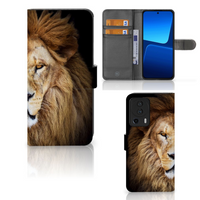 Xiaomi 13 Lite Telefoonhoesje met Pasjes Leeuw
