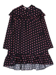 Marni Kids robe volantée à pois - Noir