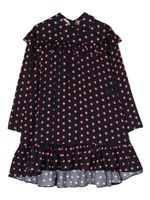 Marni Kids robe volantée à pois - Noir - thumbnail