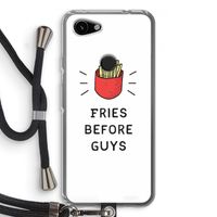 Fries before guys: Pixel 3a Transparant Hoesje met koord