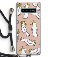 Papegaai: Samsung Galaxy S10 Plus Transparant Hoesje met koord Papegaai: Samsung Galaxy S10 Plus Transparant Hoesje met koord
