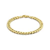 14k Geelgouden Armband met Gourmette Schakel - Tijdloze Luxe en Stijl