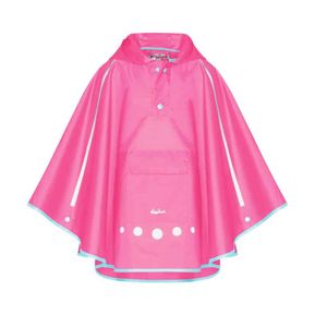 Playshoes regenponcho met tas fuchsia Maat