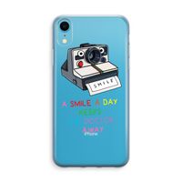 Smile: iPhone XR Transparant Hoesje