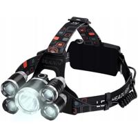 Ultrakrachtige Oplaadbare Hoofdlamp - 5 LED Koplampen - 18000 Lumen - 500m Bereik
