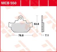 TRW Remblokken, en remschoenen voor de moto, MCB550 Allround organisch
