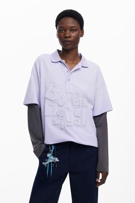 Dubbel mouw patch T-shirt Botter - RED - M Dubbel mouw patch T-shirt Botter - RED - M