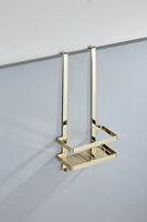 Doucherek SaniClear Dorado | Aan douchewand | 52x23x12 cm | Messing | Rechthoek | Goud glans