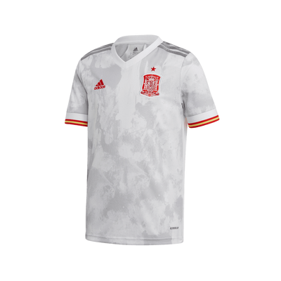 Spanje Shirt Uit Junior 2020-2021 - Maat 140 - Kleur: Wit | Soccerfanshop
