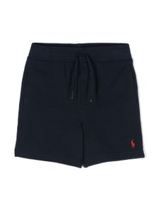 POLO RALPH LAUREN KIDS short en coton à logo brodé - Bleu