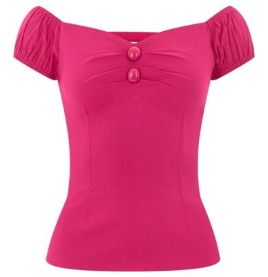 Collectif Dolores Top Hot Pink-XXS | 30% korting Collectif Dolores Top Hot Pink-XXS | 30% korting