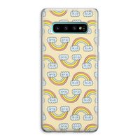 Regenboog: Samsung Galaxy S10 Plus Transparant Hoesje